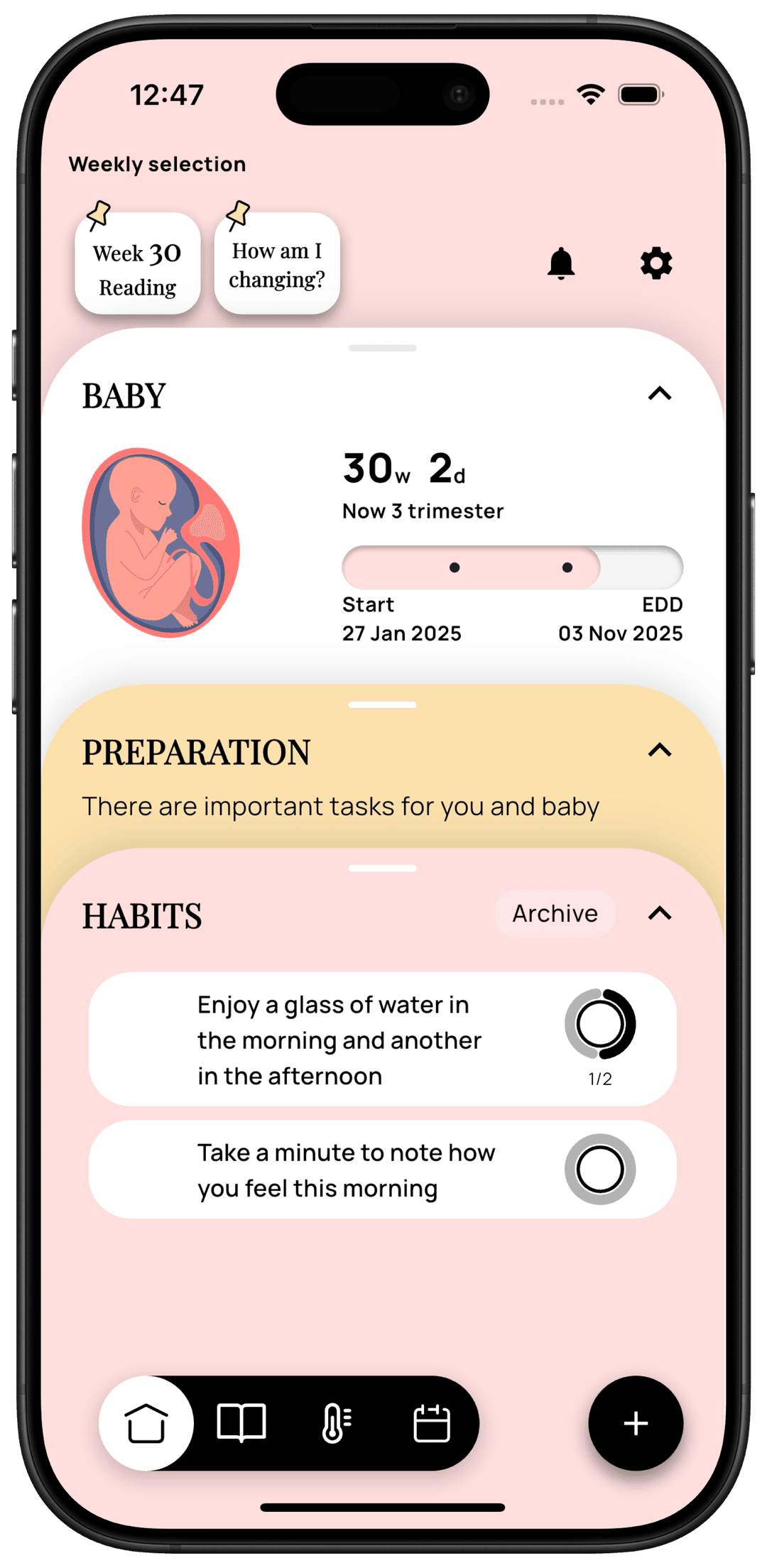 Mobile app preview on a phone